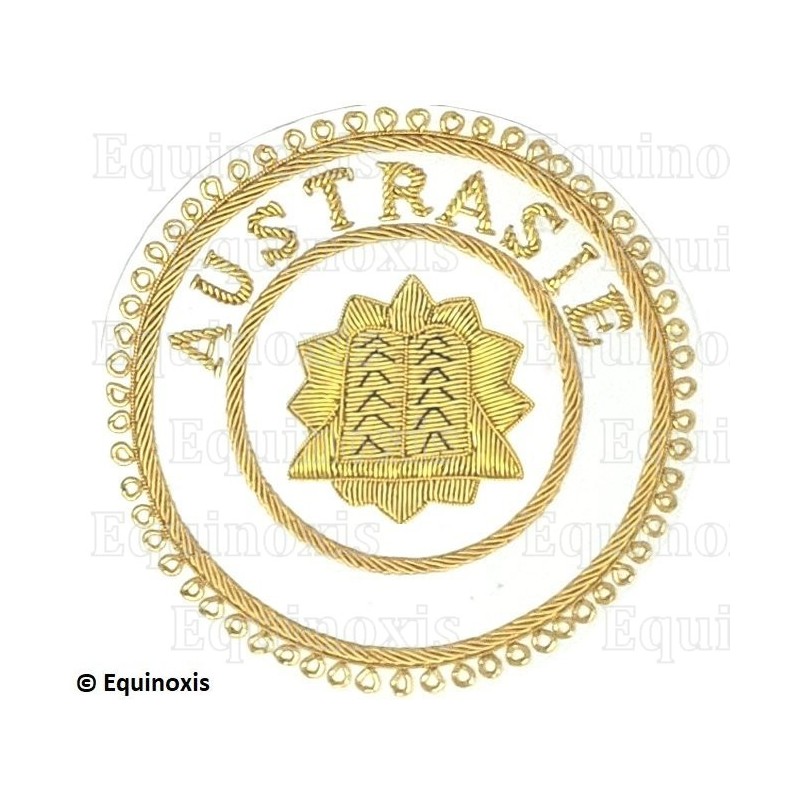 Badge / Macaron GLNF – Grande tenue provinciale – Grand Hospitalier – Austrasie – Brodé main